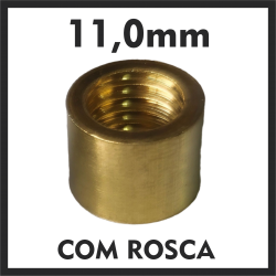 Virola de Metal 11,0mm (c/rosca)