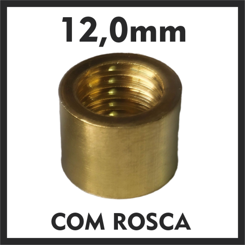 Virola de Metal 12,0mm (c/rosca)