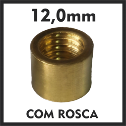 Virola de Metal 12,0mm (c/rosca)