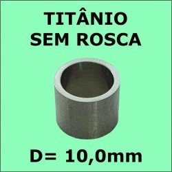 Virola de Titânio Importada S/ ROSCA - 10,0mm