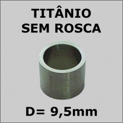 Virola de Titânio Importada S/ ROSCA - 9,5mm