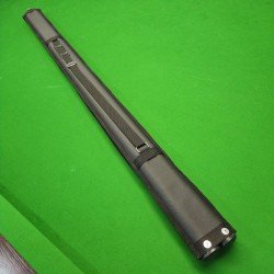 Estojo Tubo Duplo para até 2 Tacos Inteiros - Courino Preto