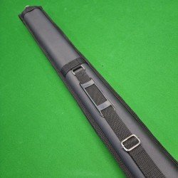 Estojo Tubo Duplo para até 2 Tacos Inteiros - Courino Preto