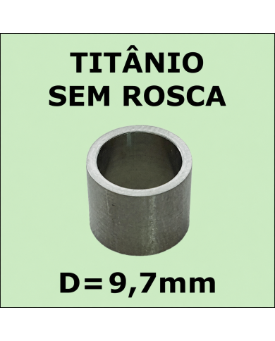 Virola de Titânio Importada S/ ROSCA - 9,7mm