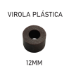Virola Plástica 12mm Marrom - Unidade