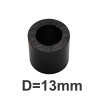 Virola Polímero 13mm Preta