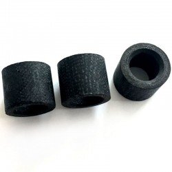 Virola em Fibra de Carbono 12mm Preta (Unidade)